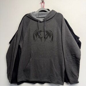 Kuiu Ram Skull Logo Hoodie Sweatshirt Gray XL Hunting